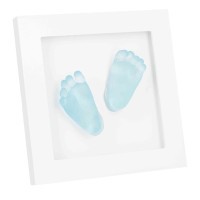 DOOKY Crystal Memories DeLuxe 3D Frame Handprint & Footprint