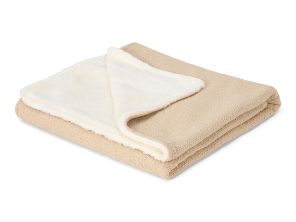LITTLE DUTCH Deka pletená / fleece 70x100 cm Pure - Soft Beige