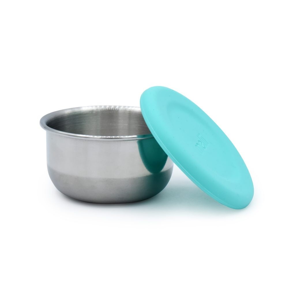 MELII Nerezová dóza 89 ml se silikonovým víčkem 3ks