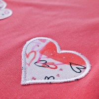 LITTLE ANGEL Tunika tenká Outlast® - jahodová/srdíčka