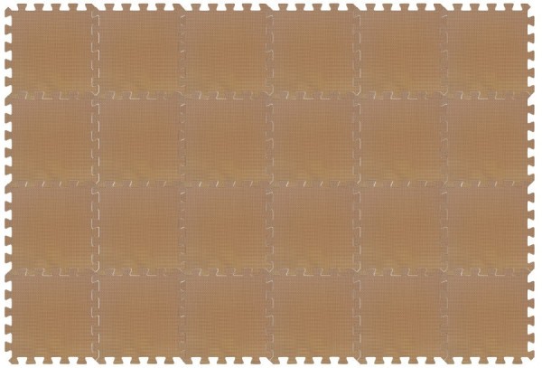 RIALTO BABY Hrací podložka puzzle 180x120cm - Brown 180x120cm