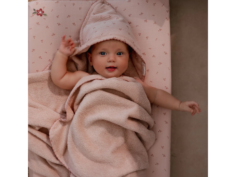 LITTLE DUTCH Osuška s kapucí 100x100 cm Pure