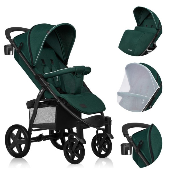 LIONELO Kočárek sportovní Annet Plus - Green Forest