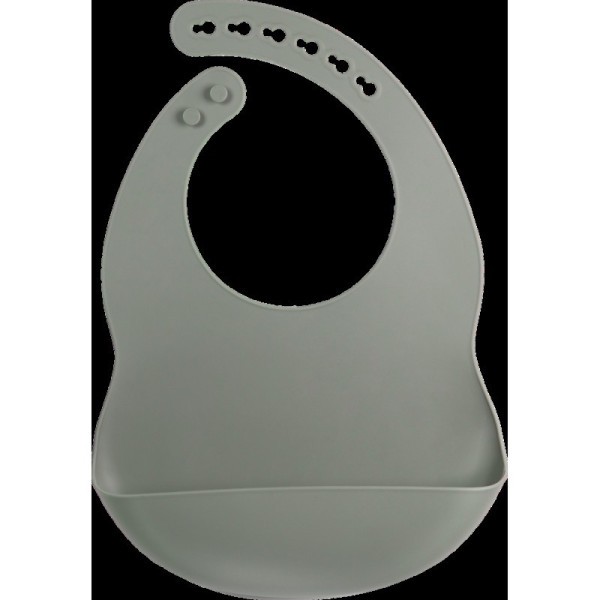 TRYCO Silikonový bryndáček - Olive Gray