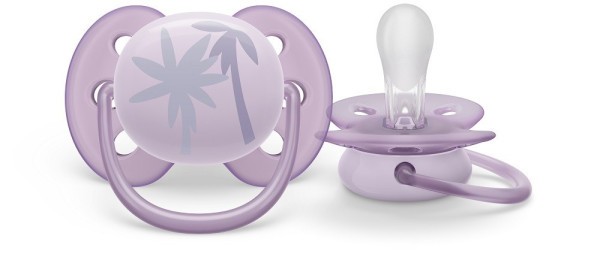 Philips AVENT Šidítko Ultrasoft Premium 0-6m, 1 ks - fialová, 1 ks