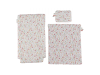 LITTLE DUTCH Kočárek pro panenky dřevěný s peřinkou Pink