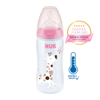 NUK Kojenecká láhev FC+Temperature Control 300 ml BOX-Flow Control savička