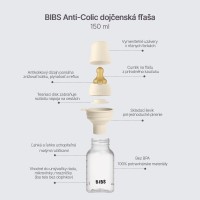 BIBS antikoliková lahev se silikonovou savičkou 150ml