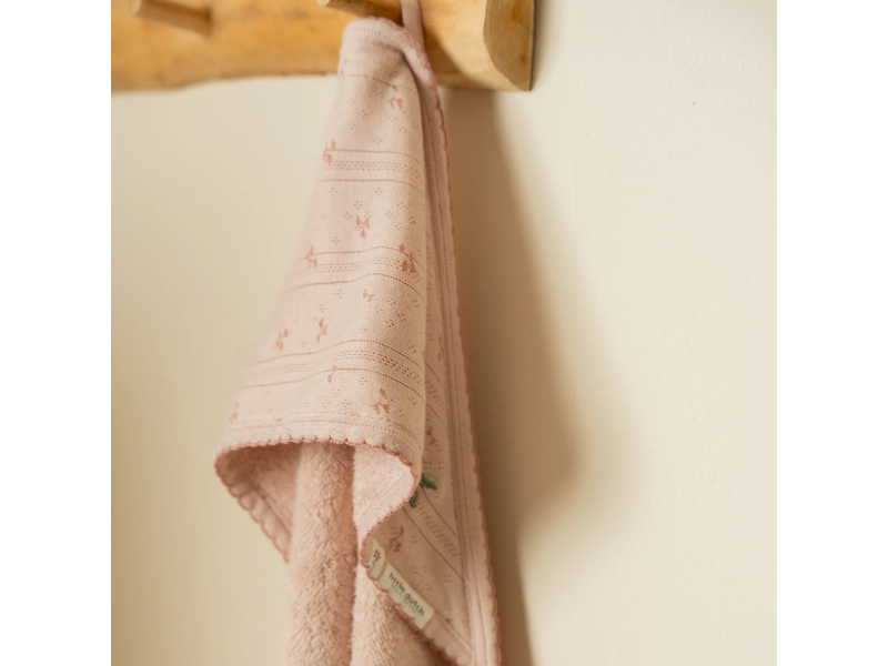 LITTLE DUTCH Osuška s kapucí 100x100 cm Pure